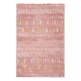 Tapis enfant girly en jute rose | 3 Suisses