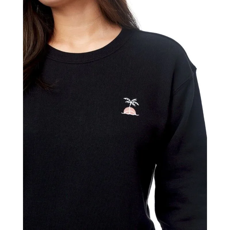 Tentree Palm Sunset Embroidery Crew - Sweatshirt femme | Hardloop