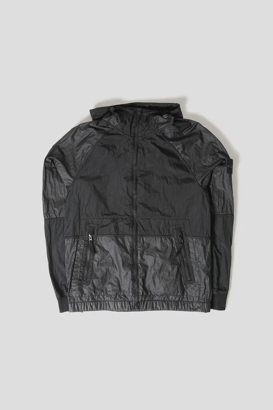 VESTE  CAPUCHE NYLON METAL WATRO-TC NOIR