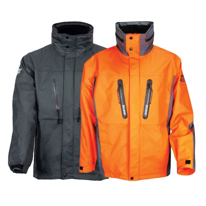 Veste de pluie travail avec capuche SOLIDUR H2O