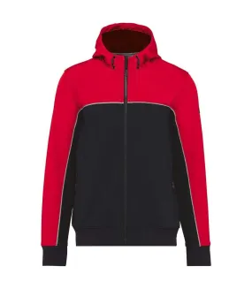 Veste softshell bicolore - Unisexe - WK450 - noir et rouge