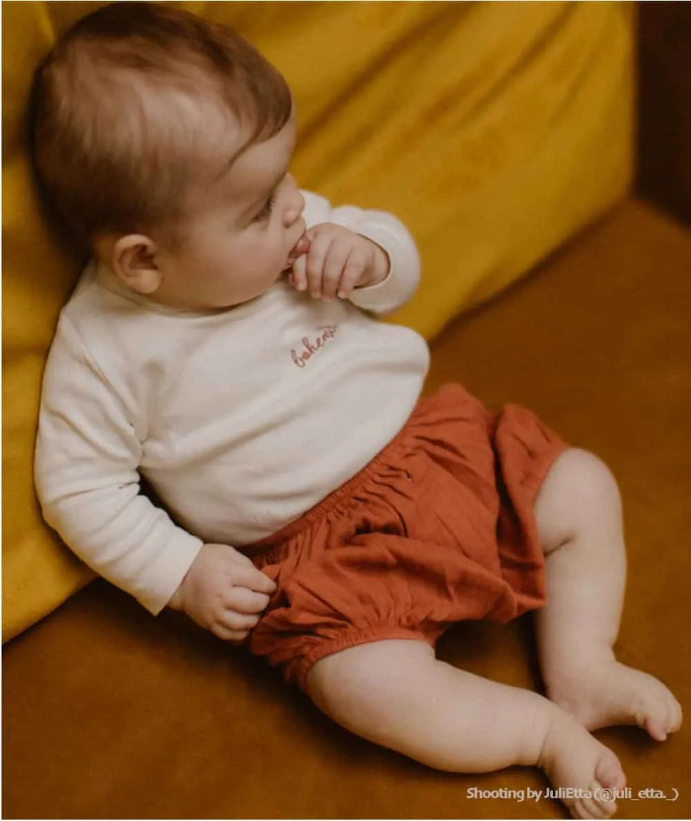 You & Milk : Bloomer 'Bohémilk' coton bio couleur Terracotta - 100% Ecoresponsable - Mer(e)veilleuse